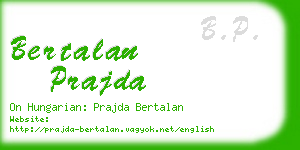 bertalan prajda business card
